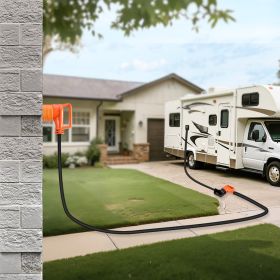 100 FT 30A RV Extension Cord STW 10AWG/3 Wire NEMA TT-30P NEMA TT-30R ETL Listed (Option: Black)