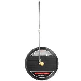 15in Power Washer Surface Cleaner High Pressure Flat Surface Cleaner 4000PSI Disc Power Washer Broom (Option: Black)