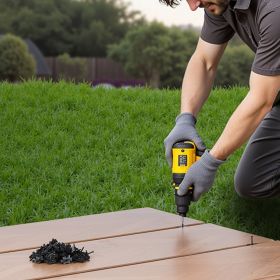 500PCS Hidden Deck Fasteners For Composite Decking Universal T Clips Black (Option: Black)