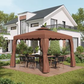 Gazebo Replacement Canopy for Model 84C-101 (Option: Coffee-500x290x80 mm)