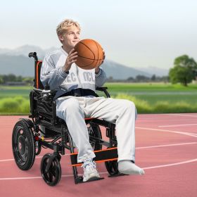 Electric Wheelchair 265lbs Capacity Foldable Lightweight 13 Mile (Option: Black)